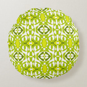 Coussins Ronds Mazipoodles Neuro Art- Avocado Pear Spinach Green