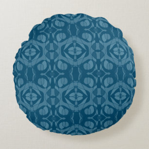 Coussins Ronds Mazipoodles Neuro Art Dark Turquoise