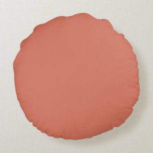 Coussins Ronds Medium Coral Pink Solid Color Pairs SW 6620