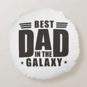 Coussins Ronds Meilleur papa dans la Galaxie - Fête des pères, An