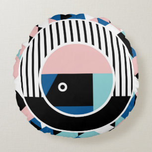 Coussins Ronds Memphis design d'affiche abstrait. Marque géométri
