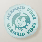 Coussins Ronds Mermaid Summer Love Vacation Cruise (Dos)