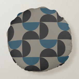 Coussins Ronds Mi-siècle moderne gris gris gris gris gris gris