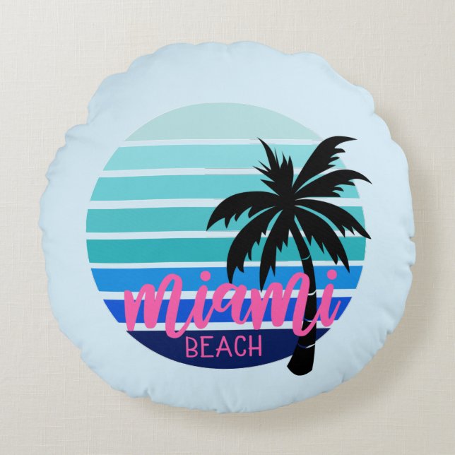 Coussins Ronds Miami Beach (Devant)