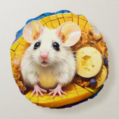 Coussins Ronds Mice mosaïque mignonne (Dos)