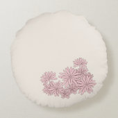 Coussins Ronds Mignons chatons et amis animaux lapins pour filles (Dos)