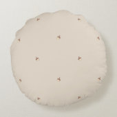 Coussins Ronds Minimal Acorn Pattern Pillow - Round (Dos)
