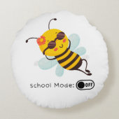 Coussins Ronds "Mode école : OFF - Chillin' Bee" (Dos)