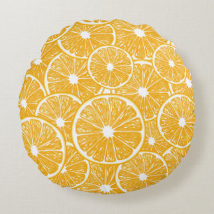 Coussins Ronds modèle de tranches d'orange