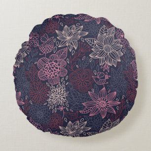 Coussins Ronds Modèle floral 4 2