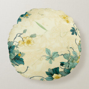 Coussins Ronds Modèle floral vintage (4)