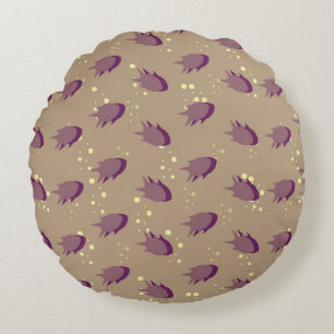 Coussins Ronds modelez avec les poissons 2