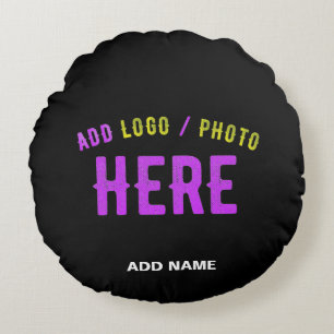 COUSSINS RONDS MODERNE ET MODERNE PERSONNALISABLE NOIR VÉRIFIÉ