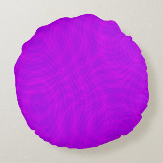 Coussins Ronds Moiré ondulé rose et violet
