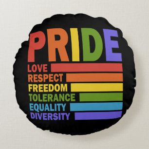 Coussins Ronds Mois de la fierté LGBT