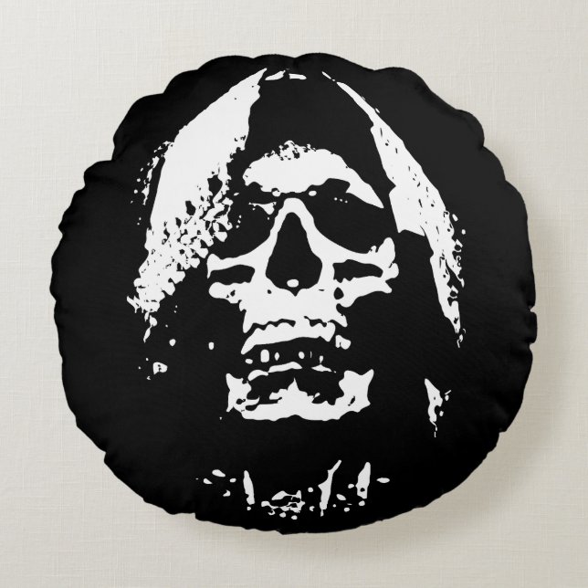 Coussins Ronds Moissonneuse d'âmes : la peur incarne (Devant)