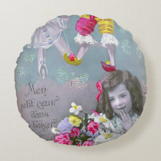 Coussins Ronds Mon petit cœur dans ce baiser 2