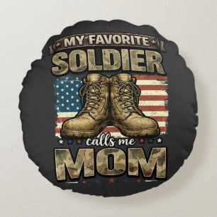 Coussins Ronds Mon soldat préféré m'appelle maman