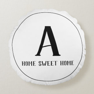 Coussins Ronds Monogramme de famille