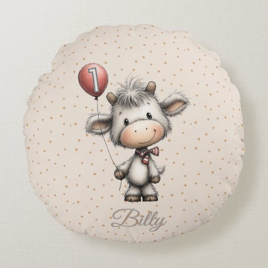 Coussins Ronds Moo Magic : Édition premier âge ! (Devant)