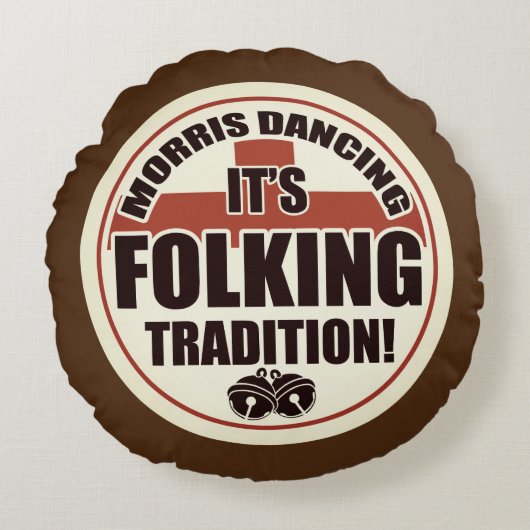 Coussins Ronds Morris Danser, Tradition Sepia Tone (Devant)