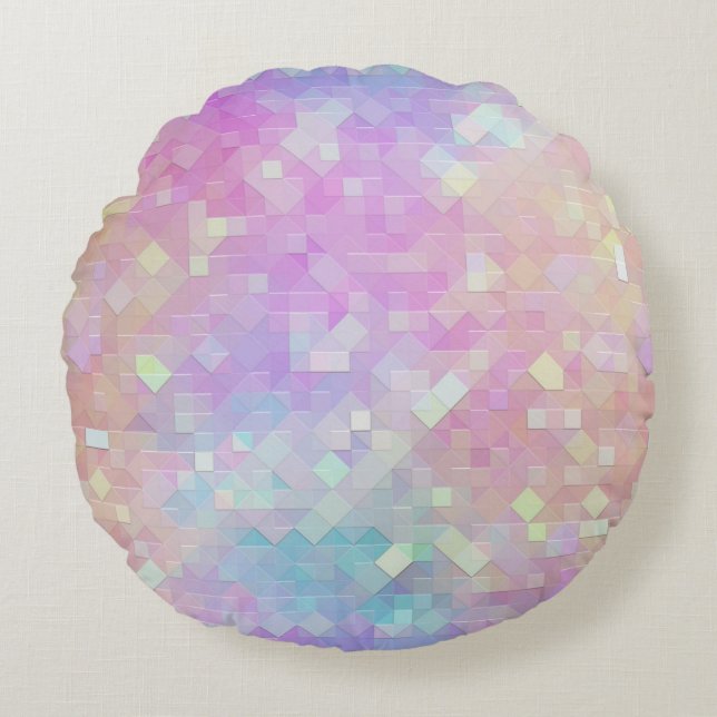 Coussins Ronds mosaïque holosparkle : (Devant)