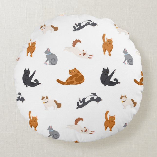 Coussins Ronds Motif (Devant)