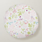 Coussins Ronds motif à fleurs (Dos)