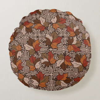 Coussins Ronds Motif à quatre doigts Maple Feuille