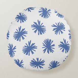 Coussins Ronds motif Abstrait sans soudure avec formes dessinées 