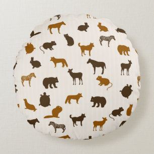 Coussins Ronds Motif animal 1