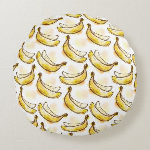 Coussins Ronds Motif avec la banane