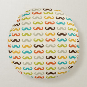 Coussins Ronds Motif avec la moustache