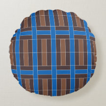 Motif carreaux géométriques bleus et marron modern