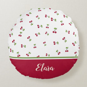 Coussins Ronds Motif cerises