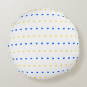Coussins Ronds Motif Cœurs (Dos)