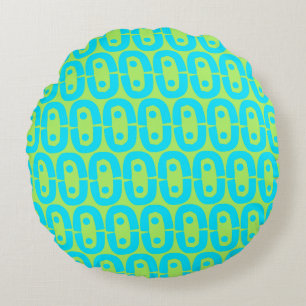 Coussins Ronds motif coloré moderne