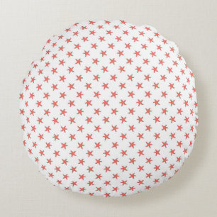 Coussins Ronds Motif Coral Starfish
