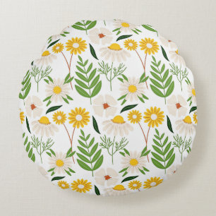 Coussins Ronds Motif Daisy-Daisy-Colorful
