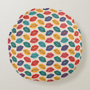 Coussins Ronds Motif de baiser