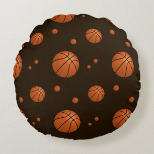 Coussins Ronds Motif de basket-ball Slam Dunk Sports