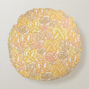 Coussins Ronds Motif de bretzel