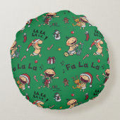 Coussins Ronds Motif de chansons pour bébés (Dos)