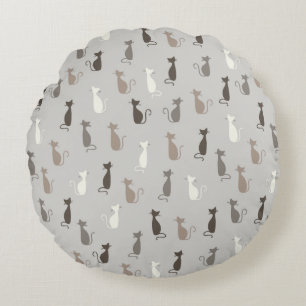 Coussins Ronds Motif de chats