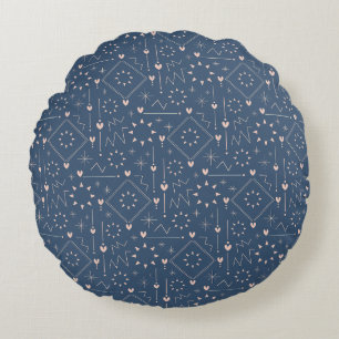 Coussins Ronds Motif de cœur magique