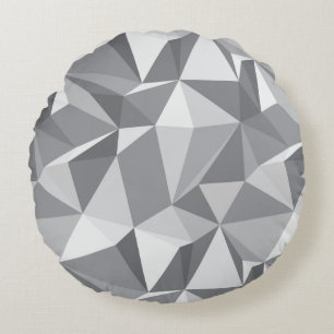 Coussins Ronds Motif de diamant - polygone abstrait