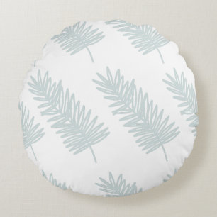 Coussins Ronds Motif de feuilles de palmier minimaliste