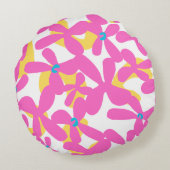 Coussins Ronds Motif de fleurs (Dos)