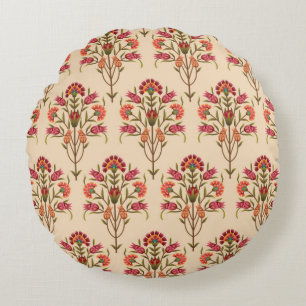 Coussins Ronds motif de fleurs mughless transparent