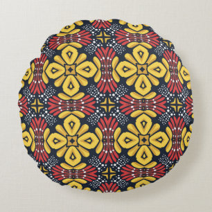 Coussins Ronds Motif de fleurs vintage vintage